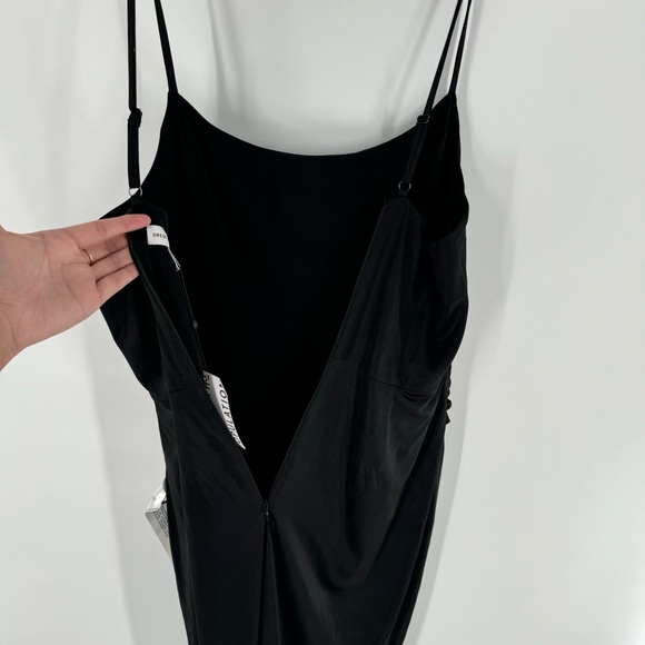 New! Dress The Population Raquel Silky Rouched Bodycon Midi Dress Size XXL - Picture 5 of 13